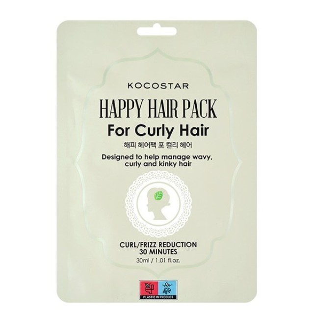 Kocostar Happy Hair Pack for Curly Hair Θρεπτική Μάσκα για Σπαστά & Σγ …