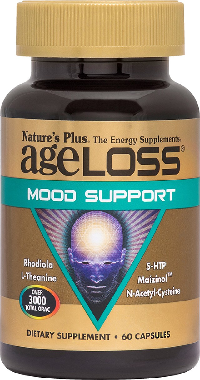Natures Plus AgeLoss Mood Support Συμπλήρωμα Διατροφής για την Καλή Δι …