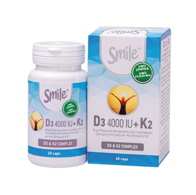AM Health Smile D3 4000IU + K2 Complex 60 Κάψουλες AM Health Smile D3 4000IU + K2 Complex 60 Κάψουλες