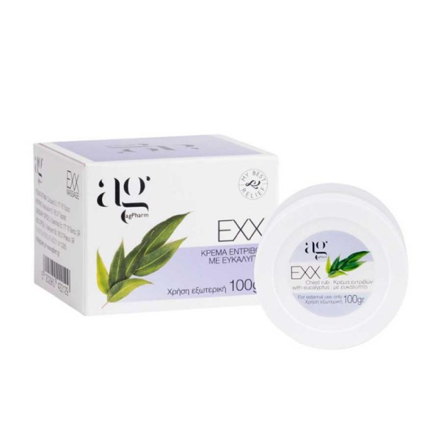 Ag Pharm EXX Κρέμα Εντριβών με Ευκάλυπτο, 100gr Ag Pharm EXX Κρέμα Εντριβών με Ευκάλυπτο, 100gr