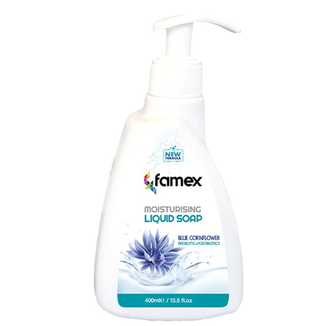 Famex Ενυδατικό Υγρό Κρεμοσάπουνο Blue Cornflower με Άρωμα Μπλε Ηλίανθ … Famex Ενυδατικό Υγρό Κρεμοσάπουνο Blue Cornflower με Άρωμα Μπλε Ηλίανθ …