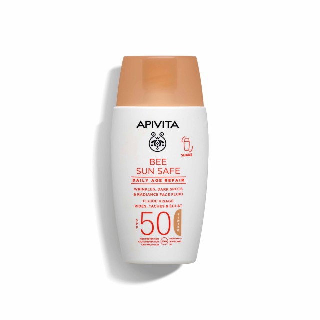 Apivita Bee Sun Safe SPF50 Tinted Daily Age Repair Dry Touch Αντηλιακό &hellip;
