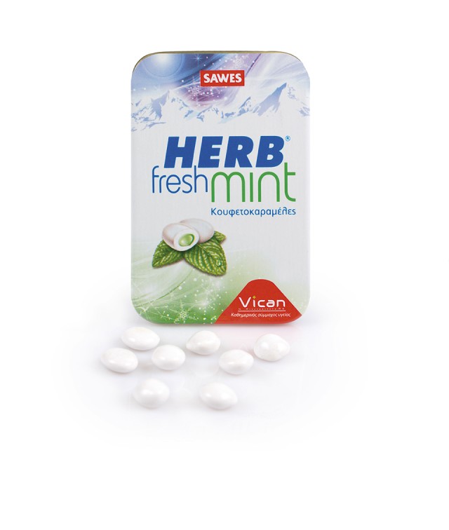 Vican Herb Fresh Mint Καραμέλες για τη Στοματική Κακοσμία 20gr