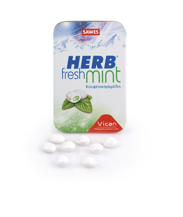 Vican Herb Fresh Mint Καραμέλες για τη Στοματική Κακοσμία 20gr Vican Herb Fresh Mint Καραμέλες για τη Στοματική Κακοσμία 20gr