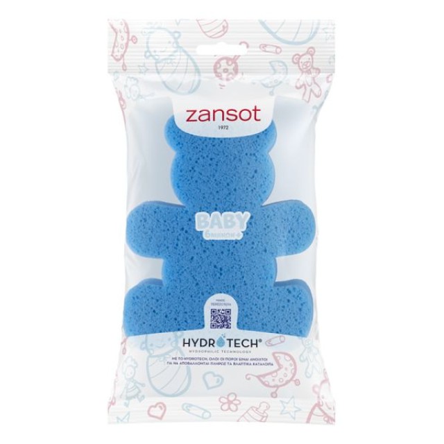 Zan Sot Παιδικό Σφουγγαράκι Γαλάζιο Αρκουδάκι για 12m+ 1 Τεμάχιο [10.3 …