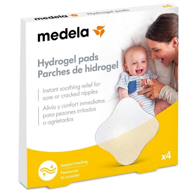 Medela Hydrogel Pads Επιθέματα Υγρής Γέλης 4 Τεμάχια