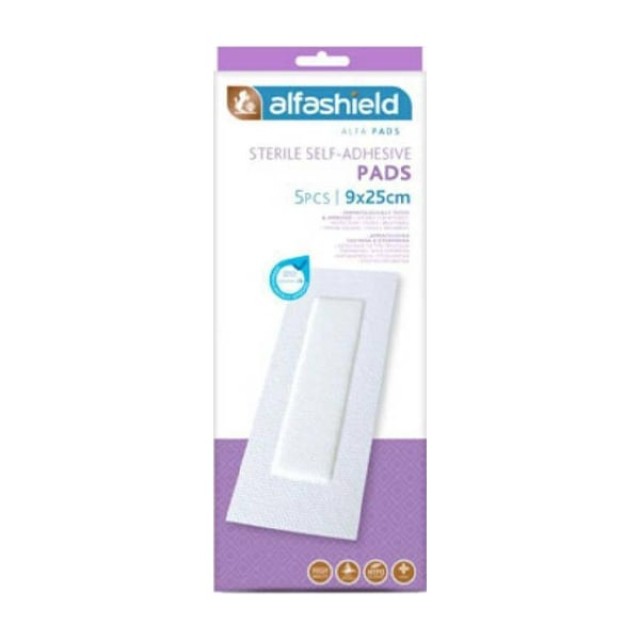 Alfashield Sterile Self - Adhesive Pads 9x25cm Αποστειρωμένα Αυτοκόλλη … Alfashield Sterile Self - Adhesive Pads 9x25cm Αποστειρωμένα Αυτοκόλλη …