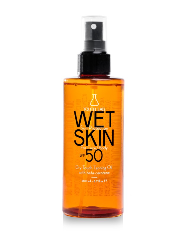 Youth Lab Wet Skin Sun Protection Dry Oil For Face & Body SPF50 Sunscreen Dry Face Oil - Body 200ml