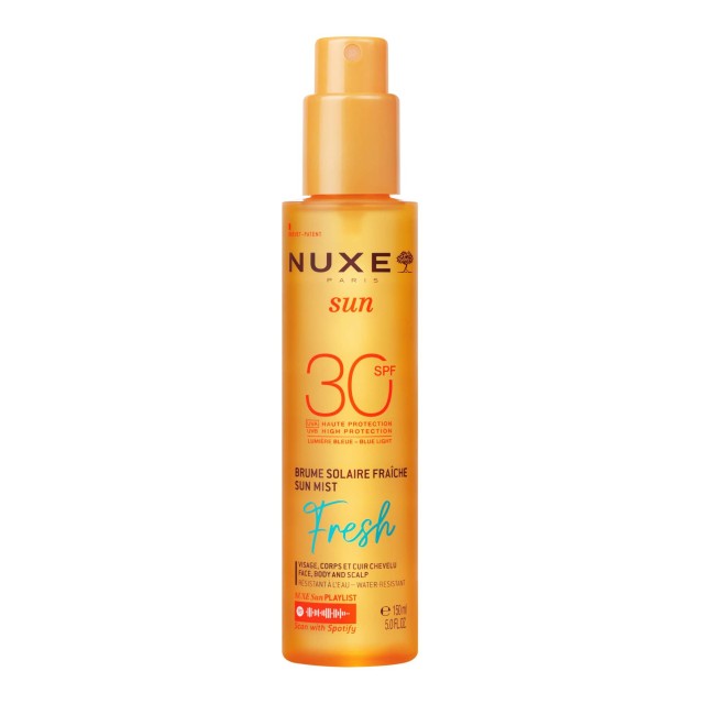 Nuxe Sun Fresh SPF30 Αντηλιακό Mist για Πρόσωπο, Μαλλιά & Σώμα 150ml
