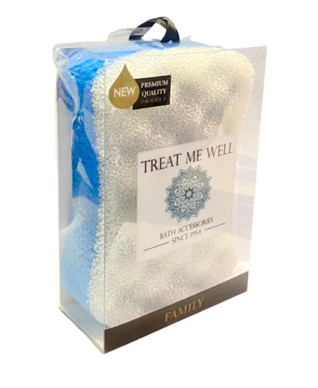 Treat Me Well Family Bath & Shower Sponge 2 in 1 Σφουγγάρι Massage και &hellip;
