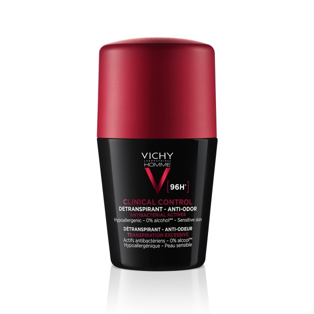 Vichy Homme Deodorant Clinical Control for Sensitive Skin Ανδρικό Αποσ …