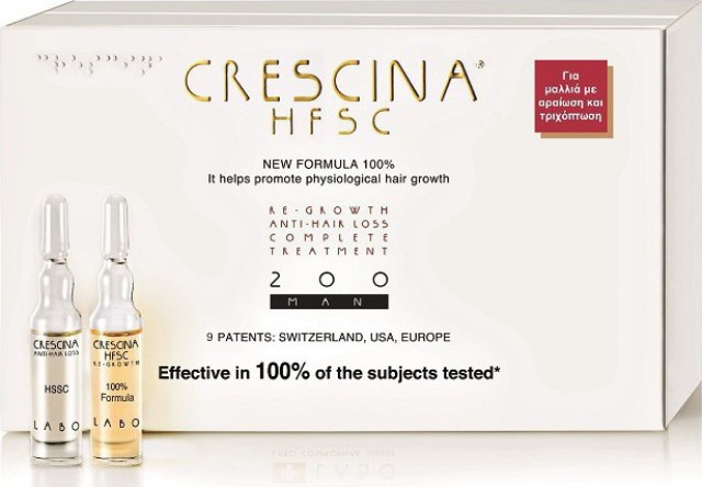 Labo Crescina Hfsc 100% Complete Treatman 200 Αγωγή Κατά Της Τριχόπτωσ &hellip;