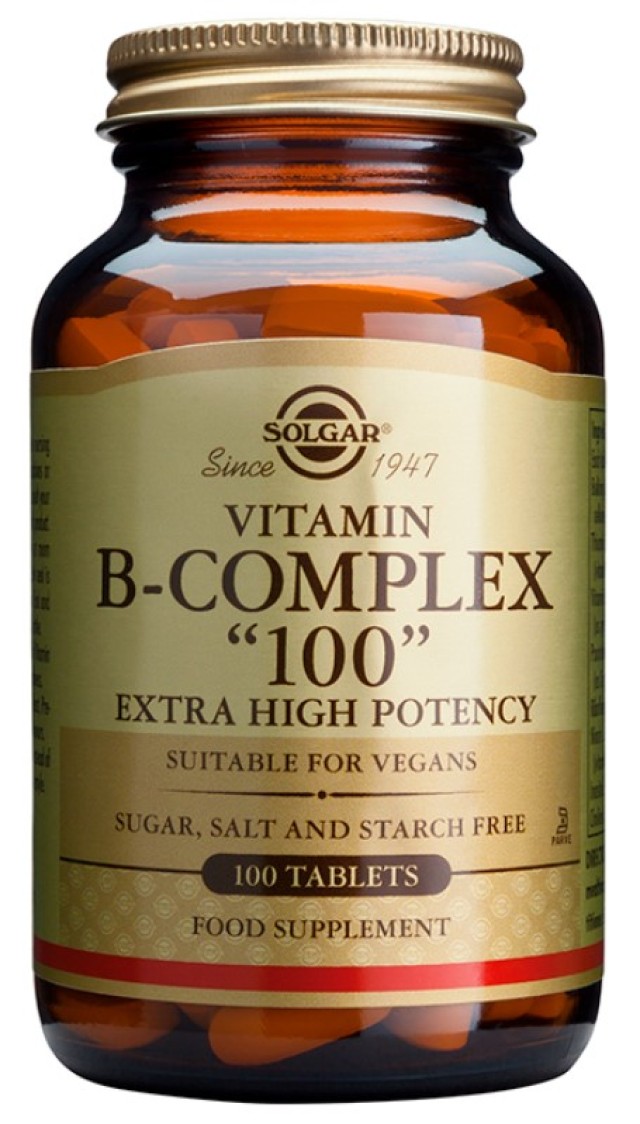 Solgar Formula B Complex 100 Συμπλήρωμα Διατροφής με Σύμπλεγμα Βιταμινών B 100 Φυτικές Κάψουλες