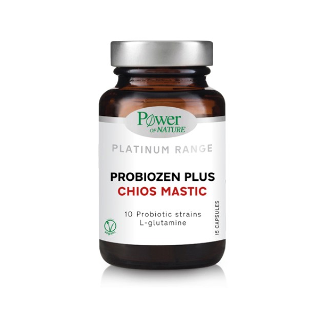 Power Of Nature Probiozen Plus Chios Mastic Συμπλήρωμα Διατροφής με Μαστίχα Χίου & Προβιοτικά 15 Κάψουλες
