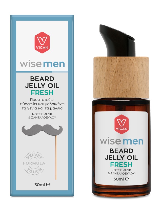 Vican Wise Men Beard Jelly Oil Fresh Ενυδατικό Λάδι για τα Γένια 30ml Vican Wise Men Beard Jelly Oil Fresh Ενυδατικό Λάδι για τα Γένια 30ml