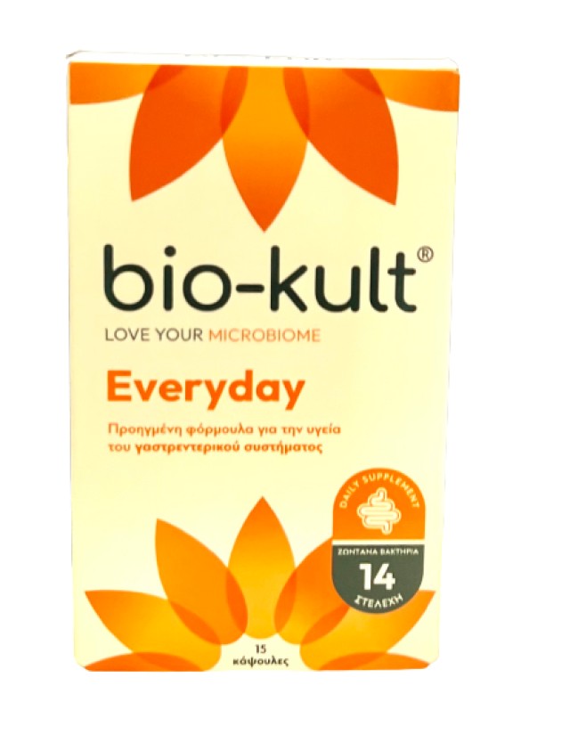 Bio Kult EveryDay Digestive System Συμπλήρωμα Διατροφής Προβιοτικών 15 Κάψουλες