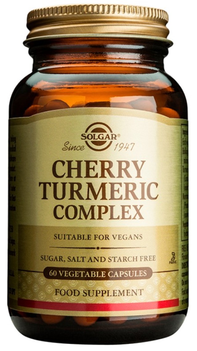 Solgar Cherry Turmeric Complex 60 Φυτικές Κάψουλες
