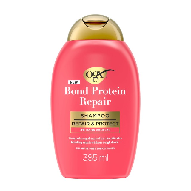 OGX Bond Protein Repair Σαμπουάν Επανόρθωσης & Προστασίας 385ml OGX Bond Protein Repair Σαμπουάν Επανόρθωσης & Προστασίας 385ml