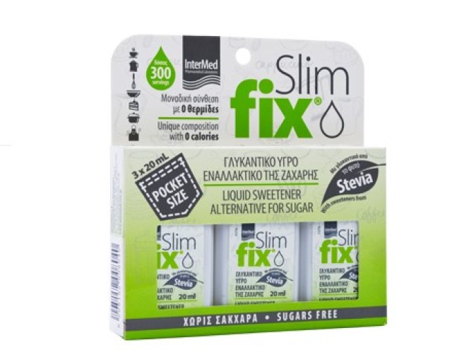 Intermed Slimfix Pocket Size Γλυκαντικό Υγρό Εναλλακτικό της Ζάχαρης μ &hellip;
