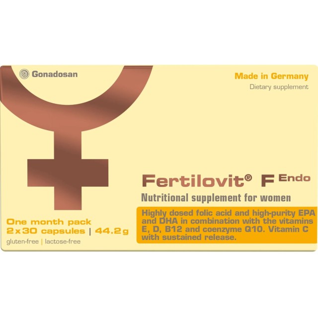Fertilovit F Endo Συμπλήρωμα Διατροφής με Αντιοξειδωτική & Αντιφλεγμον … Fertilovit F Endo Συμπλήρωμα Διατροφής με Αντιοξειδωτική & Αντιφλεγμον …