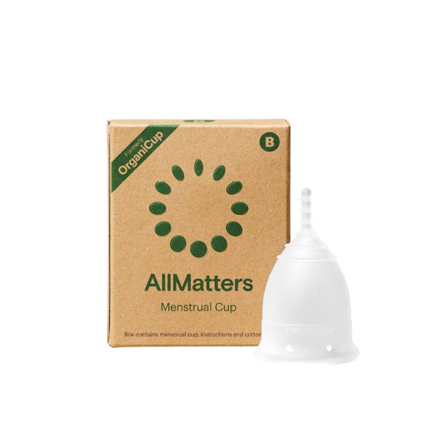 AllMatters Menstrual Cup Size B Κύπελλο Περιόδου Σιλικόνης για Αυξημέν …