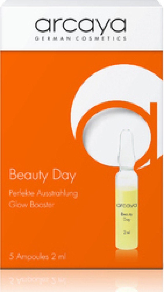 Arcaya Beauty Day Glow Booster Συμπύκνωμα Αμπούλας Αναγέννησης 5 Αμπούλες x 2ml