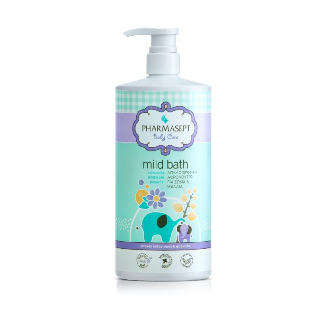 Pharmasept Baby Care Mild Bath Απαλό Βρεφικό Αφρόλουτρο 1lt