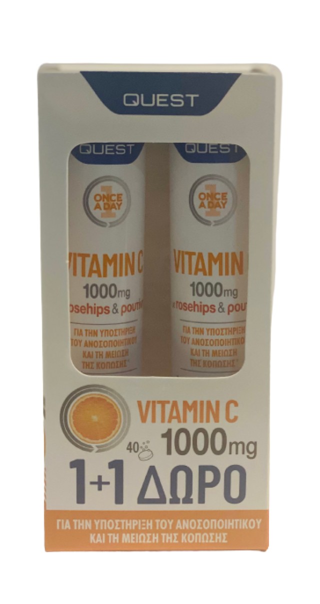 Quest PROMO Vitamic C 1000mg Rosehips και Ρουτίνη Συμπλήρωμα Διατροφής …