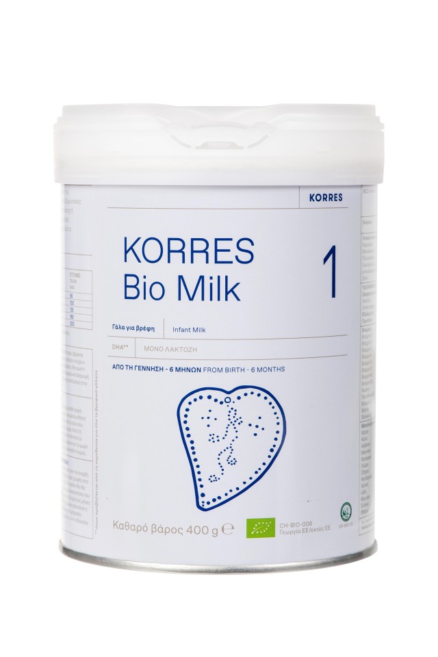 Korres BIO Milk No1 Βιολογικό Αγελαδινό Γάλα για Βρέφη από την Γέννηση 0-6m+ 400gr