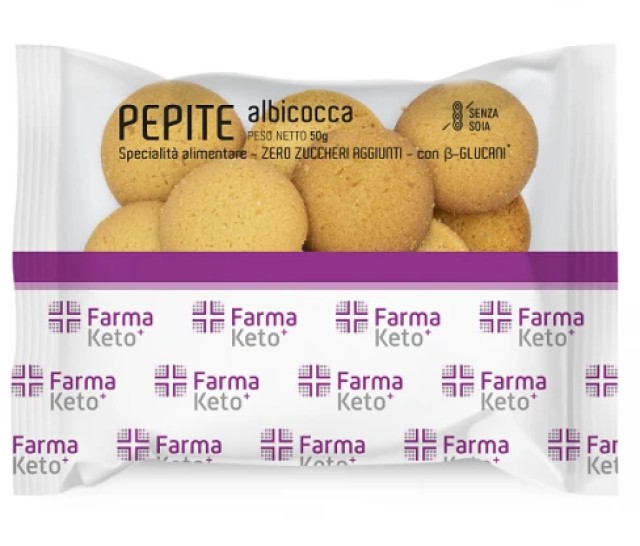 Farmaketo+ Pepite Albiccoca KETO Μπισκοτάκια Πρωτεΐνης με Γεύση Βερίκο …