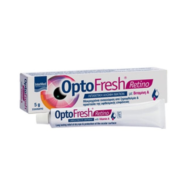 Intermed OptoFresh Retino Λιπαντική Αλοιφή Ματιών με Βιταμίνη Α 5gr