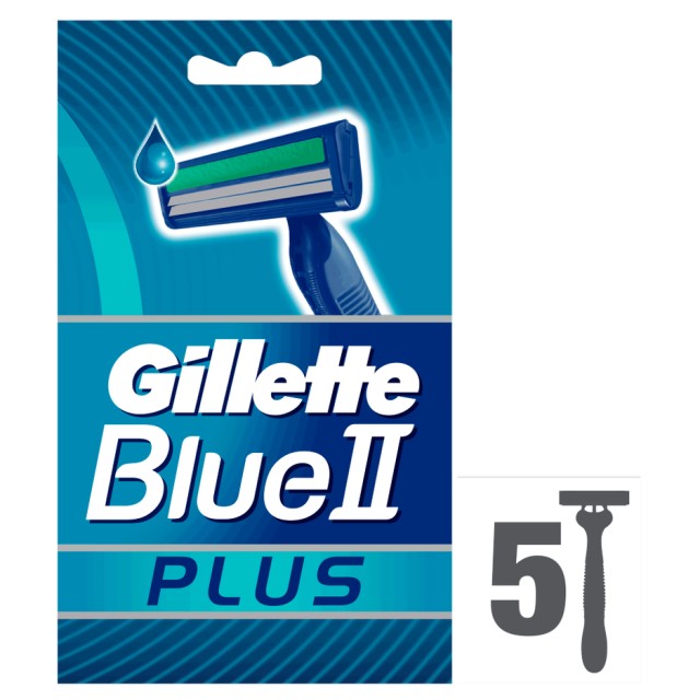 Gillette Blue Ii Plus - Ανδρικά Ξυραφάκια Μιας Χρήσης 5 Τεμάχια