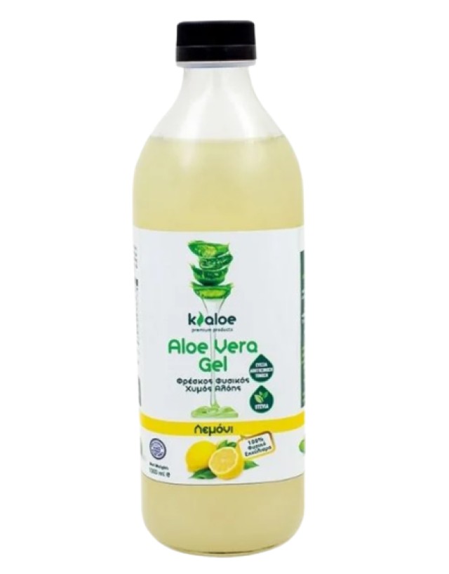 Kaloe Aloe Vera Gel Λεμόνι Με Stevia 1000ml