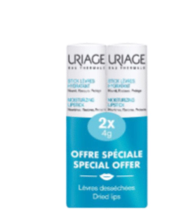 Uriage PROMO Eau Thermale Hydratant Stick Ενυδατικό Χειλιών 2x4g