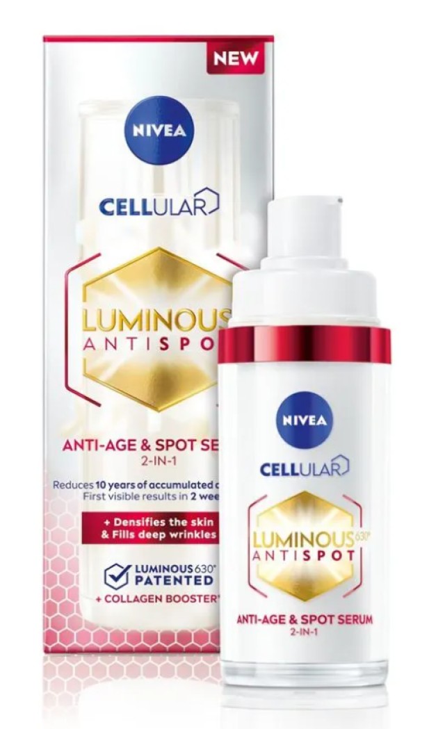 Nivea Cellular Luminous 630 Anti - Spot 2 In 1 Anti Age Ορός Προσώπου Κατά των Κηλίδων 30ml