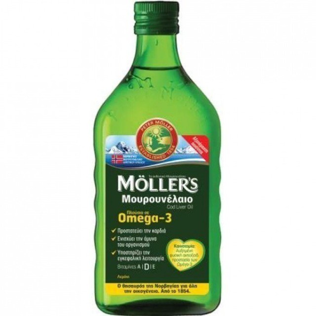 Mollers Cod Oil in Liquid Form with Lemon Flavor 250ml