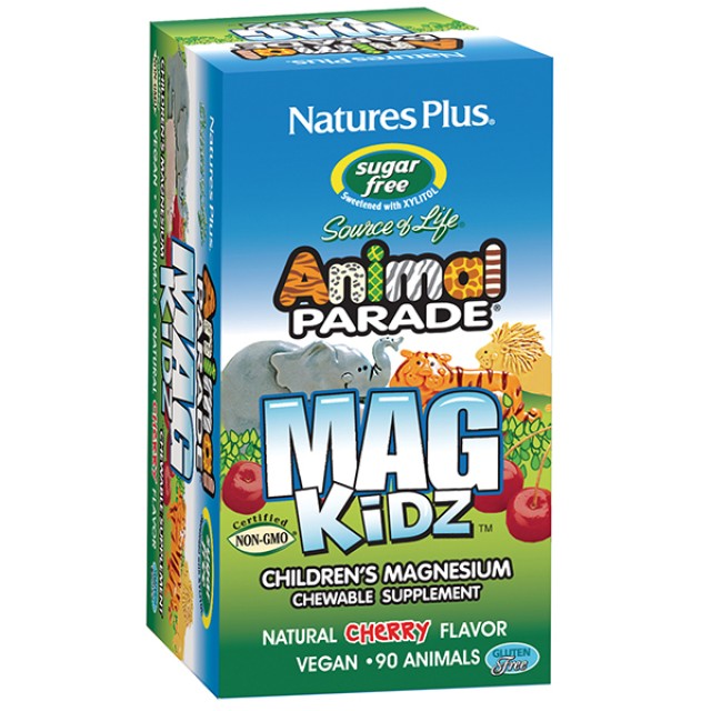 Natures Plus Animal Parade Mag Kidz 90 Μασώμενες Ταμπλέτες