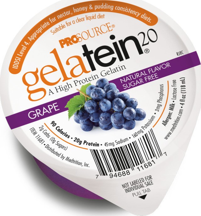 Medtrition Prosource Gelatein 20 Grape Πρωτεϊνικό Ζελέ με Γεύση Σταφύλ …