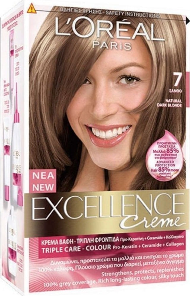 LOreal Paris Excellence Cream No 7 Ξανθό 48ml LOreal Paris Excellence Cream No 7 Ξανθό 48ml