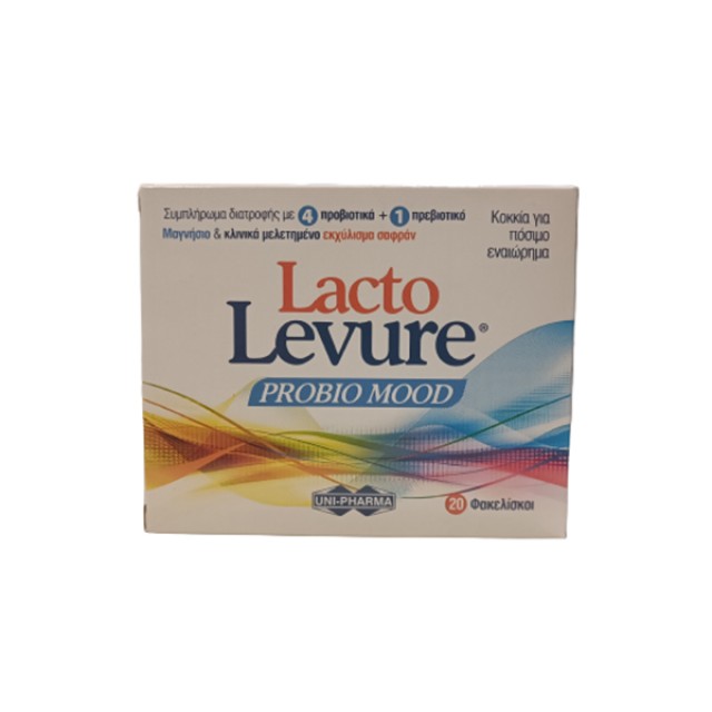 Uni-Pharma LactoLevure Probio Mood Συμπλήρωμα Διατροφής με Προβιοτικά 20 Φακελίσκοι