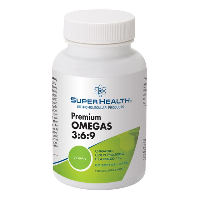 Super Health Premium Omegas 3:6:9 Συμπλήρωμα Διατροφής με Ωμέγα Λιπαρά Οξέα 60 Μαλακές Κάψουλες