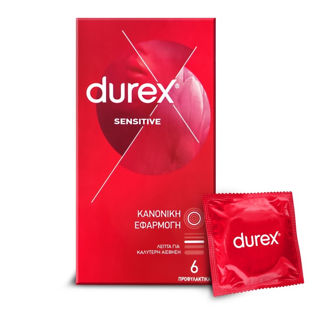 Durex Sensitive Λεπτά Προφυλακτικά 6 Τεμάχια Durex Sensitive Λεπτά Προφυλακτικά 6 Τεμάχια