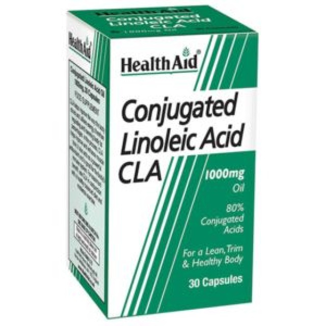 Health Aid Conjugated Linoleic Acid CLA 1000mg Συμπλήρωμα Διατροφής για την Καύση Λίπους 30 Κάψουλες
