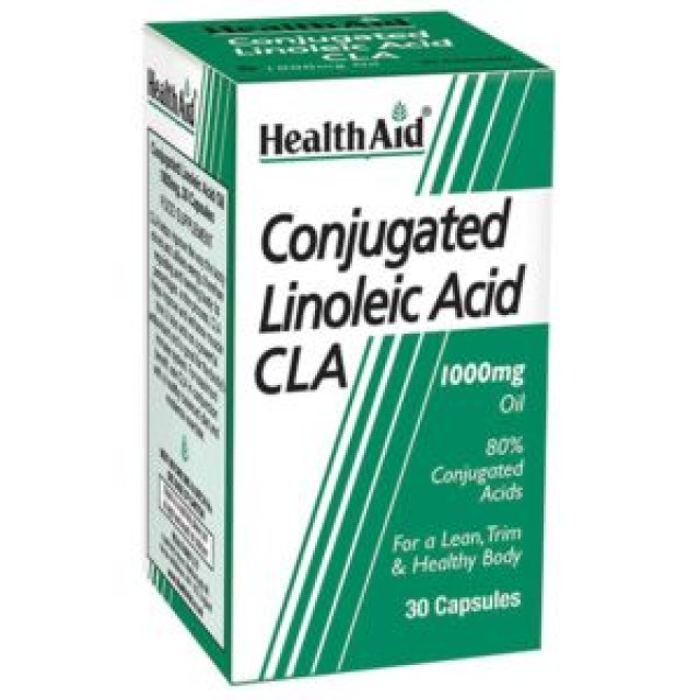 Health Aid Conjugated Linoleic Acid CLA 1000mg Dietary Supplement for Fat Burning 30 Capsules