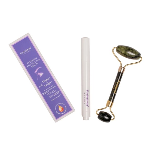 Foltène Pharma PROMO Brow Mania Thicker & Longer Eyebrow Strengthening Serum 4ml - Face Roller Green 1 Piece