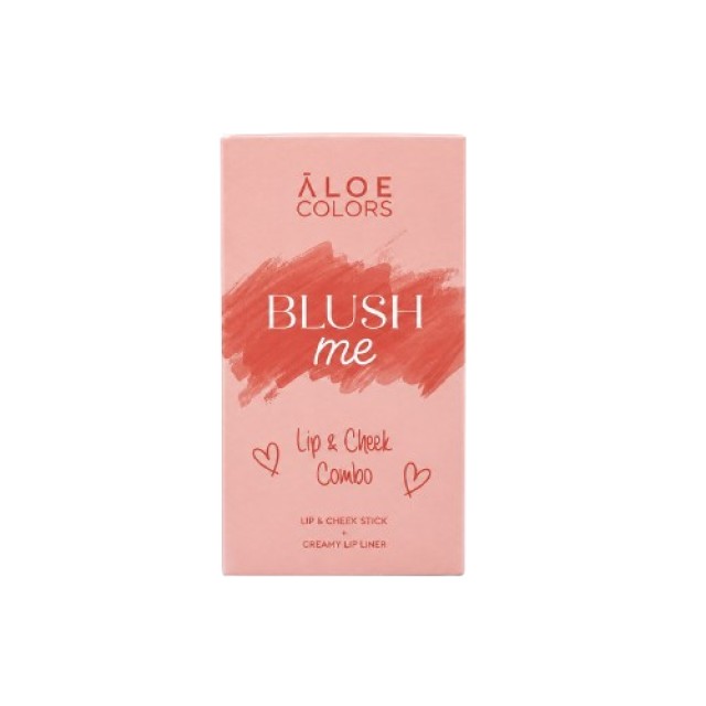 Aloe Colors PROMO Lip & Cheek Combo Blush Me με Lip & Cheek Stick για … Aloe Colors PROMO Lip & Cheek Combo Blush Me με Lip & Cheek Stick για …