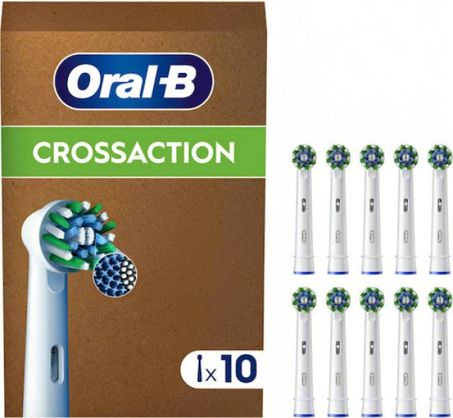 Oral B Cross Action White Ανταλλακτικές Κεφαλές Ηλεκτρικής Οδοντόβουρτ &hellip;