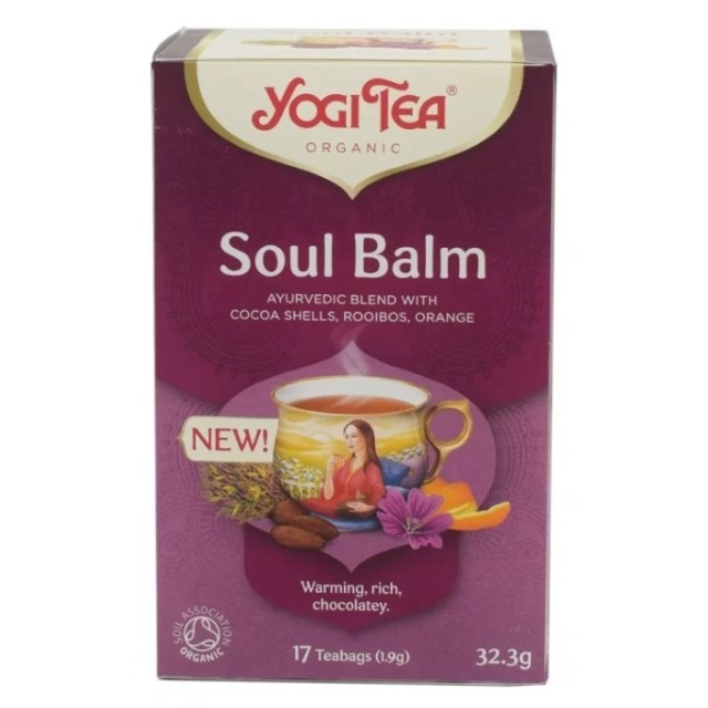 Yogi Tea Soul Balm Βιολογικό Τσάι με Κακάο, Πορτοκάλι & Μπαχαρικά 17 Φ &hellip;