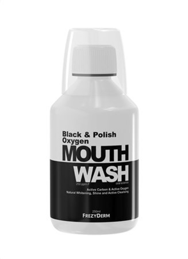 Frezyderm Mouthwash Black & Polish Oxygen Στοματικό Διάλυμα με Ενεργό … Frezyderm Mouthwash Black & Polish Oxygen Στοματικό Διάλυμα με Ενεργό …