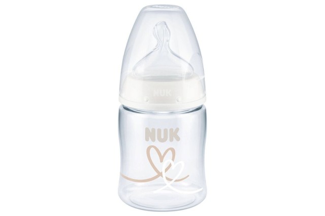 Nuk First Choice+ No Colic για 0-6m Καρδιές Πλαστικό Μπιμπερό με Θηλή &hellip;